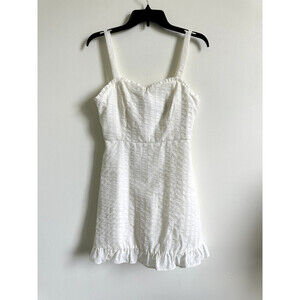 Speechless women's RuffleTrim Minidress Ivory Size XS
